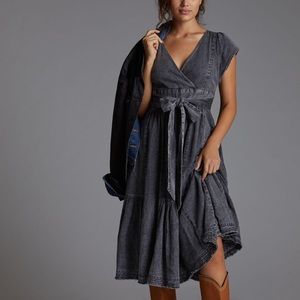 Pilcro Denim Midi Dress